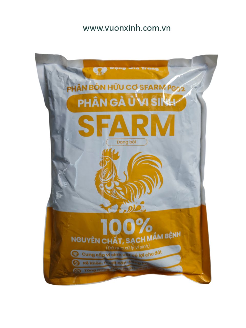 phân gà ủ vi sinh sfarm