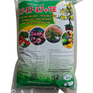 PHÂN NPK 17-17-17+TE GÓI 1KG